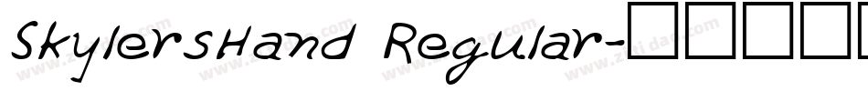 SkylersHand Regular字体转换